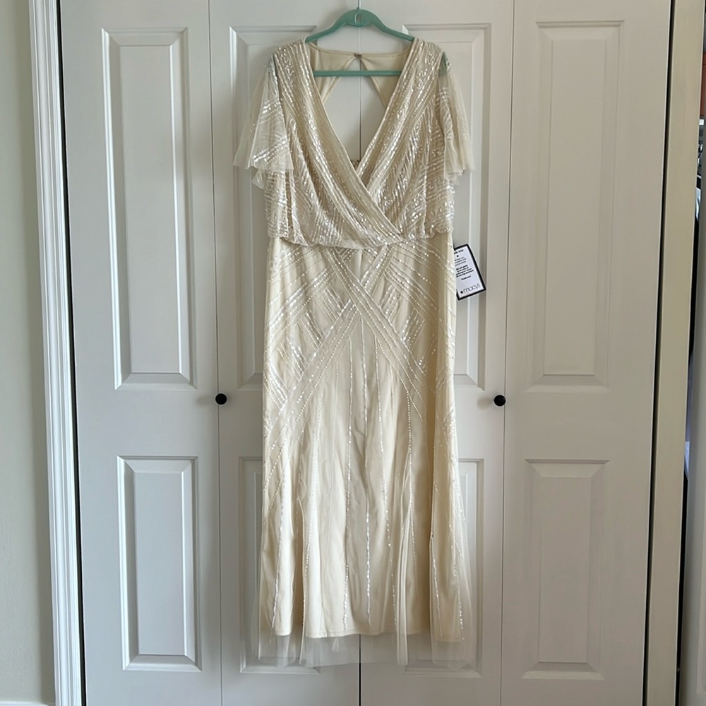 Off white beaded dress